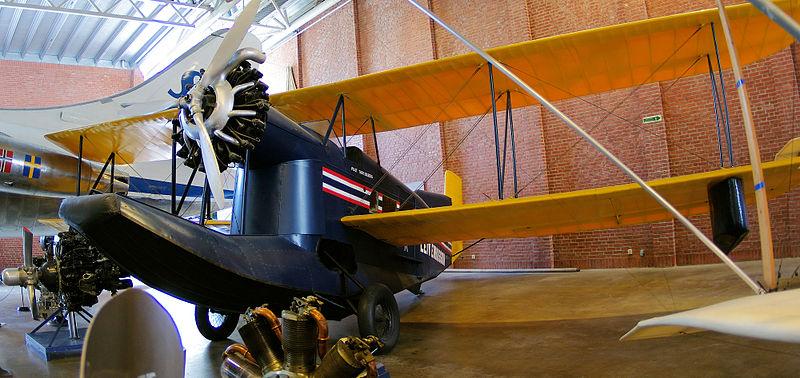 Loening Air Yacht C2C, LN-BAH, brukt av Thor Solberg og Paul Oscanyan som flyr fra USA til Norge i 1935. Utstilt på Norsk Teknisk Museum, Oslo