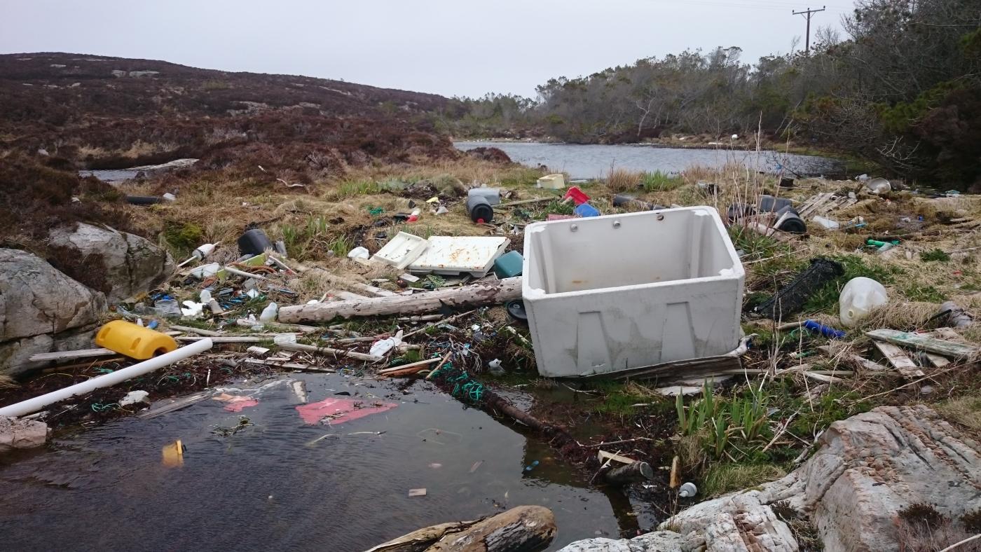 Plastforsøpling på Lisle Lyngøy