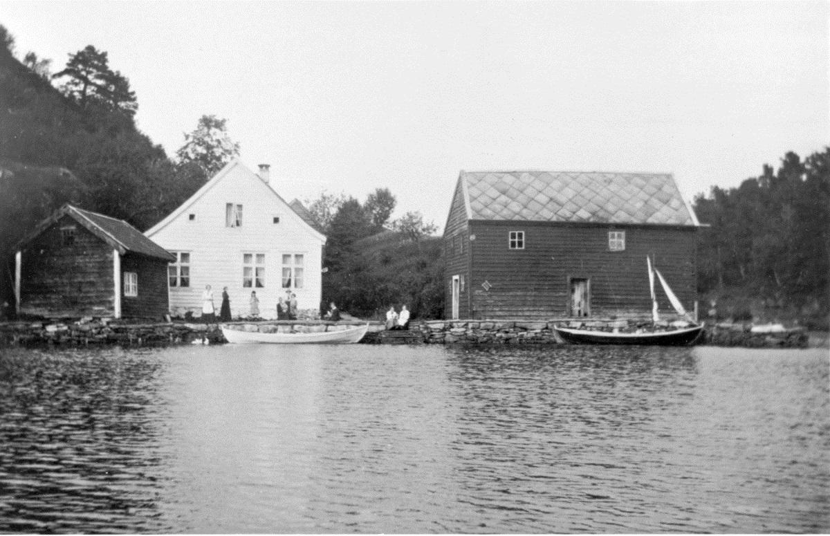 Handelsstaden Kvalesund i Os, kring 1900