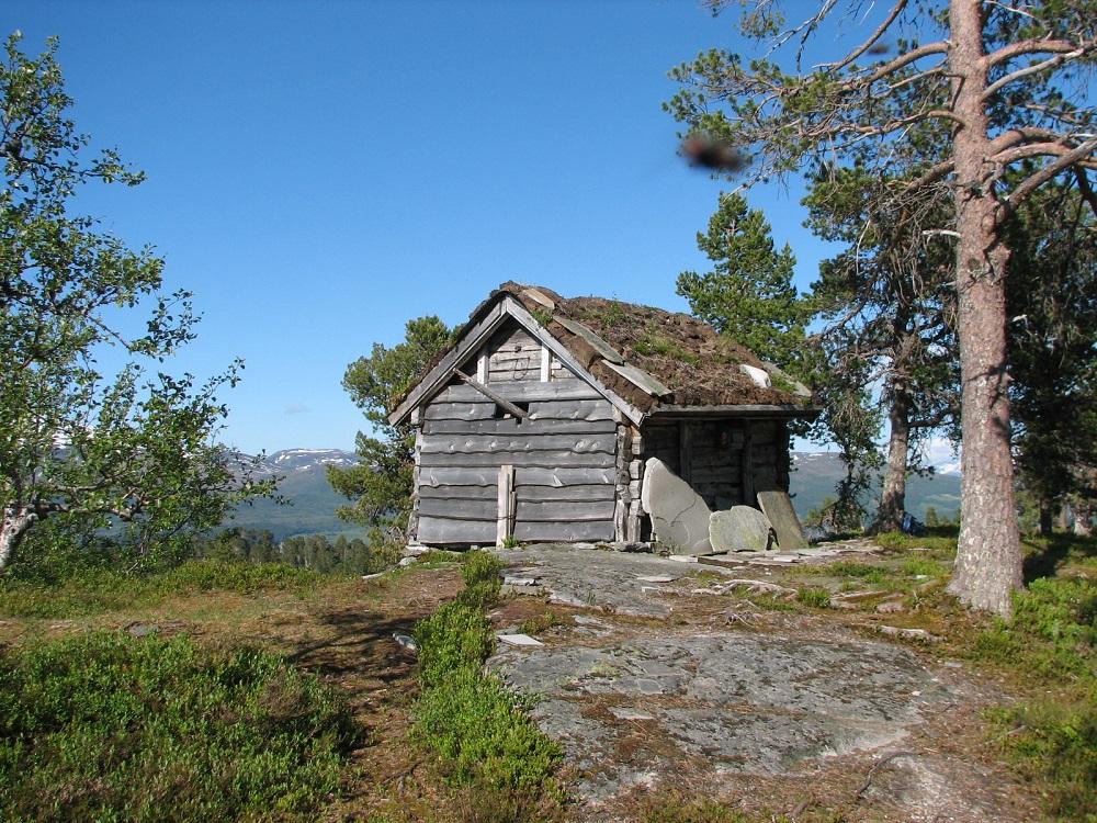 Vetestova på Veten 2007, sett mot nordaust.  Stova var på det næraste nedrotna i 1910 då ungdomslaga på Tisthamar og Nordbygda bygde opp att ei ny. Seinare har det vore utført vedlikehald. Hellene skriv seg frå taket i 1910.