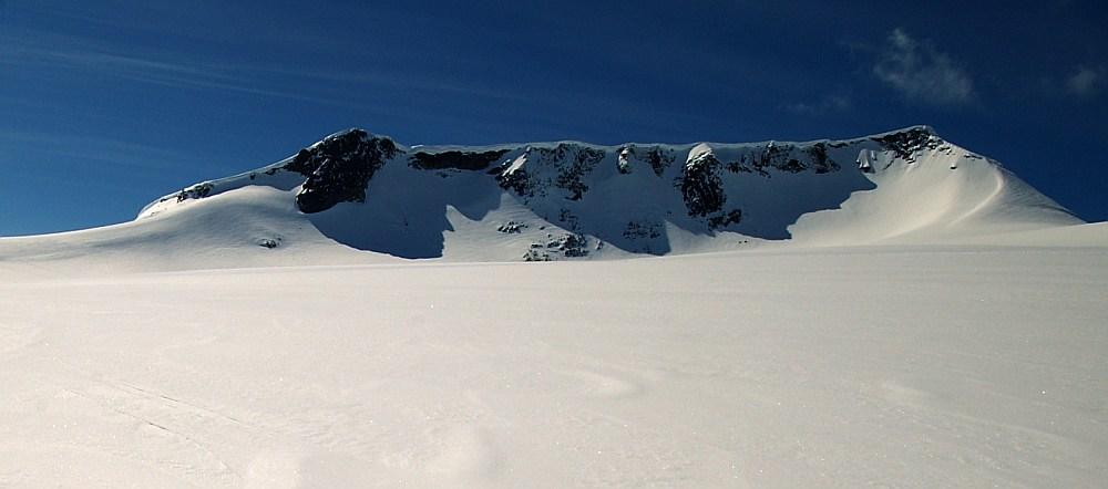 Bilete av fjell og snø