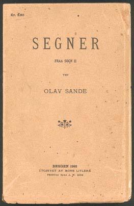 Her ser me bok to i verket <i> Fraa Sogn </i>. I 1992 kom verket ut i ny utgåve. I 2004 gav forlaget Skald ut ei illustrert utgåve med utvalde segner, <i> Segner frå Sogn</i>.