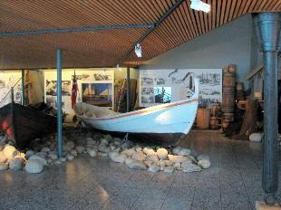 Speglbåten frå Svanøy i Båthallen på Norsk sjøfartsmuseum 2009