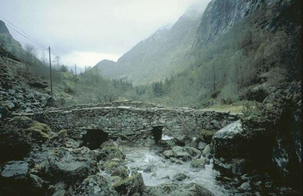 Fleire av bruene langs vegen er anten falne ned, eller ombygde i seinare tid. Nokre få av dei opphavlege bruene, bygde i åra 1800-1806, finst enno langs vegen. Trangane bru er ei steinhellebru nær 17 m lang og 3,4 m brei. Brua har steinrekkverk. Brua går over elva i det trange dalføret ovanfor Nordre Nordgulvatn kalla Trangane. 



