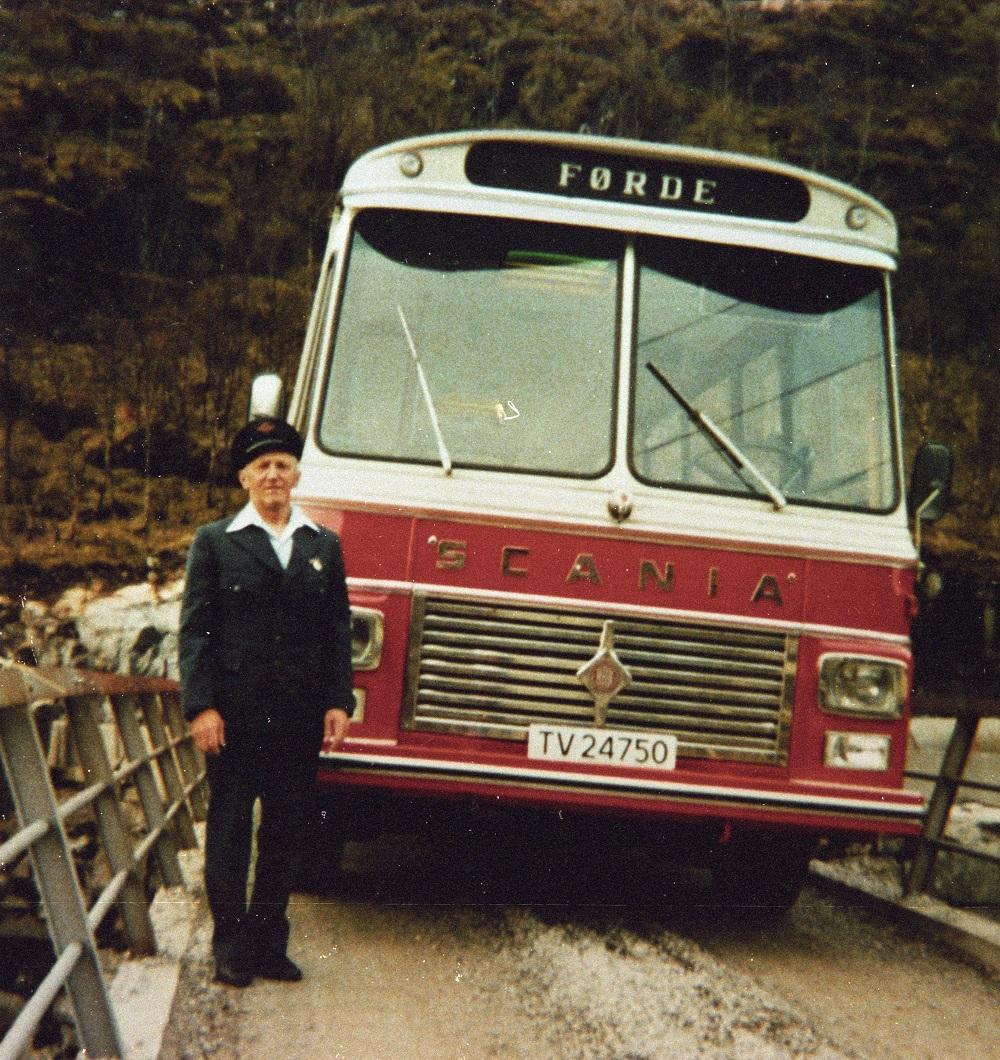 Gallefossbru på 1960-talet. Brua var bygd i 1912.