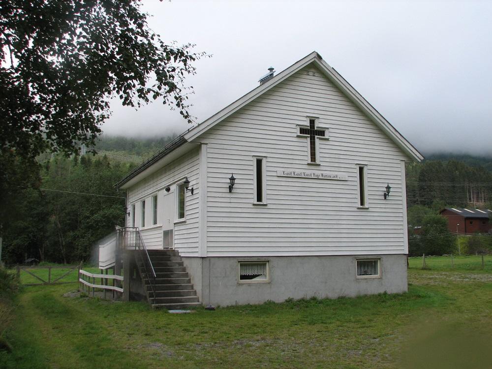 Det andre bedehuset i Fortun, stod ferdig 1970.

