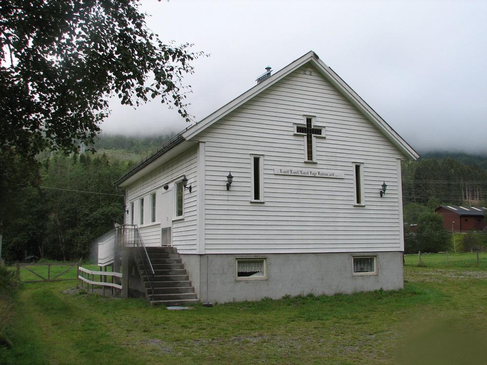 Det andre bedehuset i Fortun, stod ferdig 1970.

