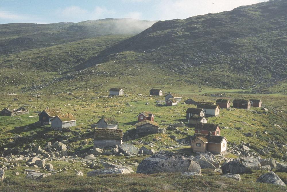 Støyvastølen er ein stor og romsleg støl med mange hus.