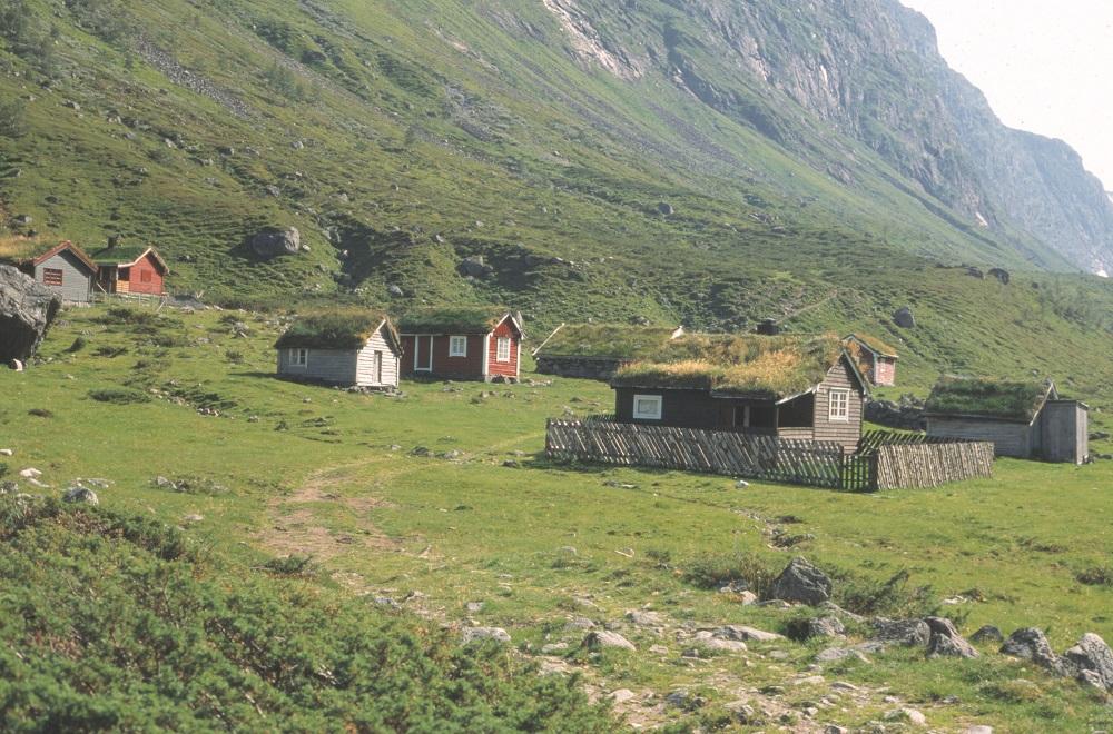 Eggestølen med grøn stølsbø.