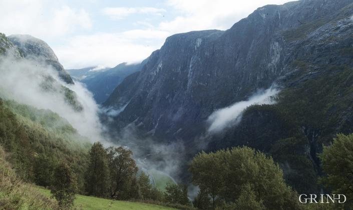 Frå Stalheim mot Nærøydalen.