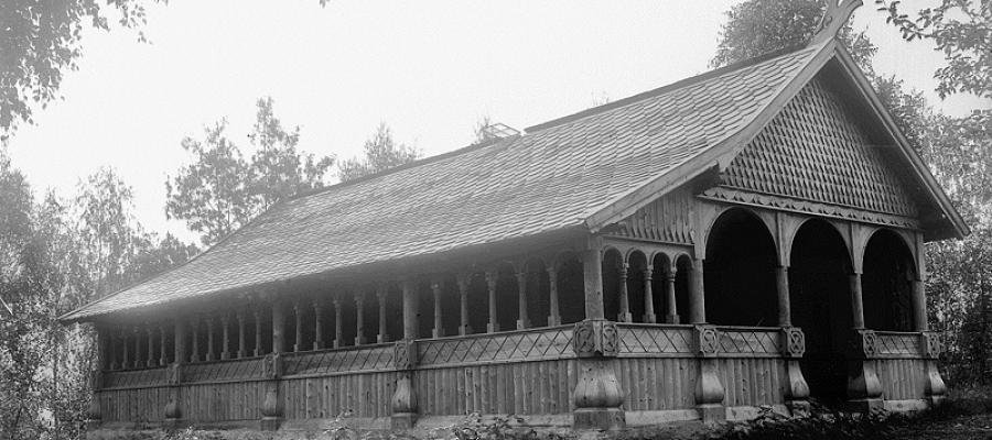 Ungdomshuset «Solhaug» på Rossvold i Ulvik i 1920