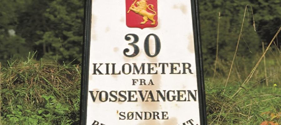 «30 kilometer fra Vossvangen»