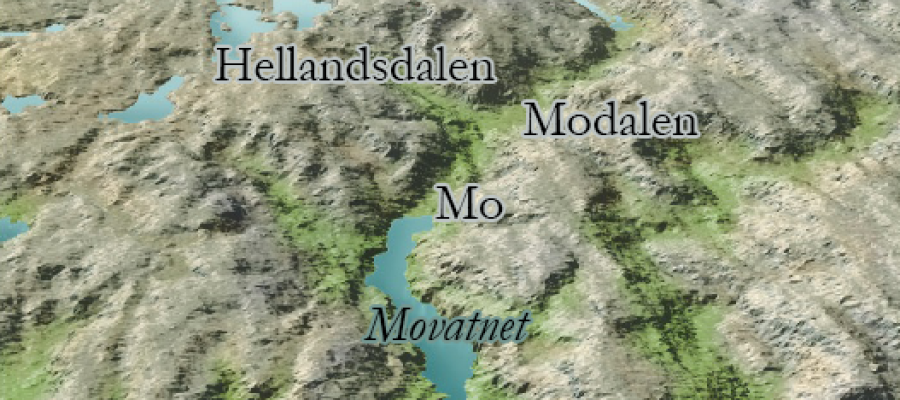 Mo Fjord became Lake Movatnet 