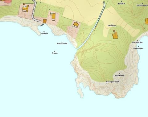 Skjeret Tronen, Kyrkjebø i Høyanger kommune.