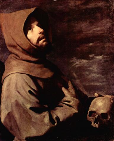 Frans av Assissi. Måleri av Francisco de Zurbaran, 1658.