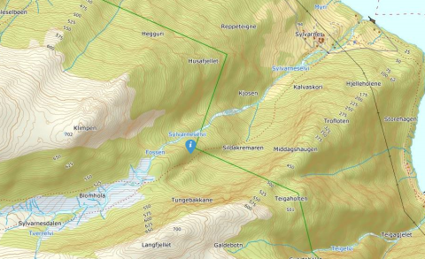 Underbrokaberget, Sylvarnes i Vik kommune.