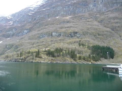 Ramsøy sett frå Gudvangen er ein flott kulisse for denne historiske staden.