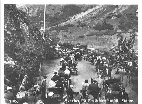 På Myrdal stasjon venta hestekjerrene på toget frå Bergen og Kristiania. Dei første åra var det ikkje stall for skysshestane på Myrdal. Det førte til at Bergens Dyrebeskyttelsesforening i 1918 løyvde 200 kroner for å byggja ein stall. 

 