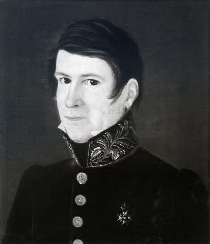 Fylkesmann Christian Ulrik Kastrup (1784-1850), fylkesmann 1833-1844. I hans tid hadde embetet postadresse Bergen frå 1833 til hausten 1843 då garden Einemo i Lærdal vart adresse.