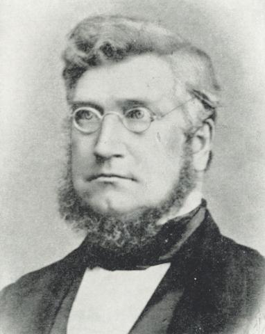 Michael Conrad Sophus Emil Aubert  (1811-1872). I hans tid hadde fylkesmansembetet postadresse Kaupanger 1852-1855, og Lærdalsøyri 1855-1860.