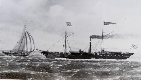 <p>Dampskipet "Patriot" av Bergen, innkj&oslash;pt for privat kapital, trafikerte Bergen-Sogn og Bergen &ndash; Hardanger i &aring;ra 1854-1857.</p>