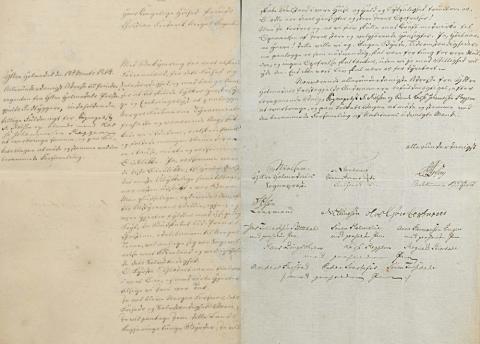 Adresse og Fullmakt frå Ytre Holmedal Prestegjeld, 18. mars 1814.