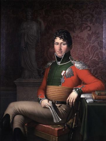 <p>Prins Christian Frederik (1786-1848), dansk tronf&oslash;lgjar, portrettert av Johan Ludvig Lund i 1813 f&oslash;r han kom til Noreg som statthaldar sommaren same &aring;ret. Christian Frederik nekta &aring; godta Kielfreden der Frederik 6. avstod Noreg til kongen av Sverige. Han var Noregs regent fr&aring; 16. februar og vart vald til konge av riksforsamlinga p&aring; Eidsvoll 17. mai. Han abdiserte 8. oktober.</p>