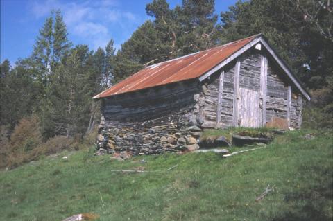 Fjøs ved øvre garden.