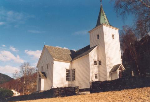 Kyrkja i Eikefjord høyrer til same kyrkjegenerasjon som Ålhus i Jølster (1795) og Hestad i Gaular (1805), og var ved bygginga den fyrste nye kyrkjestaden som vart teken i bruk i amtet sidan 1600-talet.
