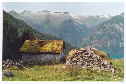 År 2002, førti år etter at dei slutta å støla: - to sel, det eine under tak, det andre neddotte, det fremste Tråingane sitt sel, der Bjørg Lidal var budeie, det andre Perane sitt sel.
